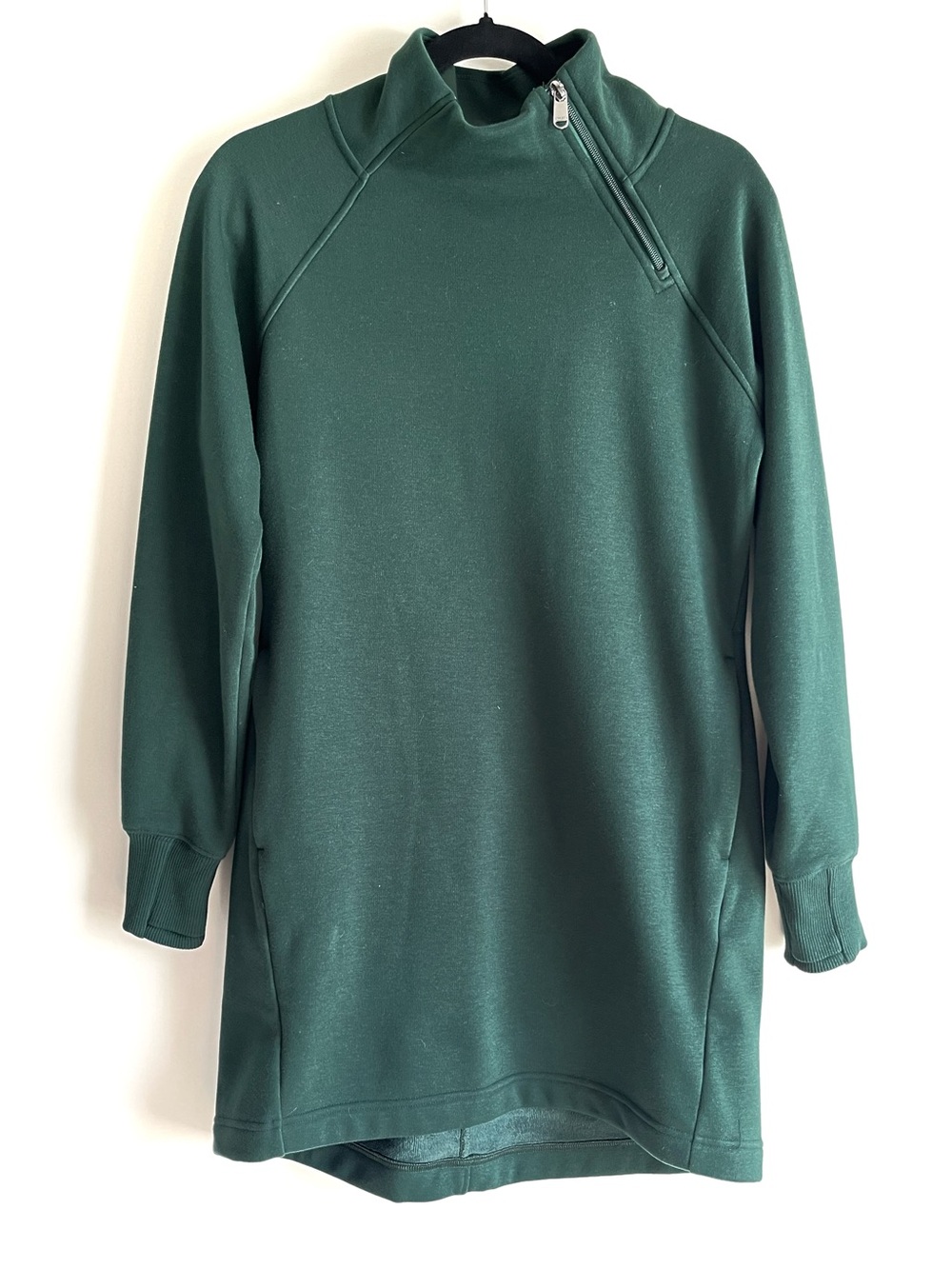 Athleta Cozy Karma Dress in Deep Green Size Extra Small